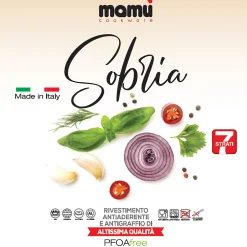 Padella Antiaderente con coperchio in vetro Linea Sobria diametro 28 cm