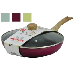 Padella Antiaderente con coperchio in vetro Linea Sobria diametro 28 cm