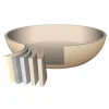 Padella Wok in alluminio pressato Beige Linea Diamante diametro 28 cm