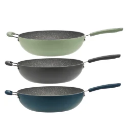 Padella Wok in alluminio pressato Linea Maya diametro 32 cm