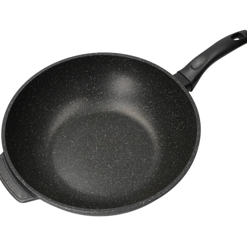 Padella Wok in alluminio pressofuso con fondo a induzione Linea ChefStone