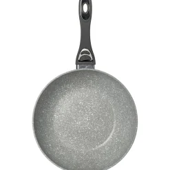 Padella Wok in alluminio pressofuso Linea CookStone diametro 28 cm