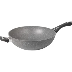 Padella Wok in alluminio pressofuso Linea CookStone diametro 32 cm