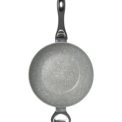 Padella Wok in alluminio pressofuso Linea CookStone diametro 32 cm