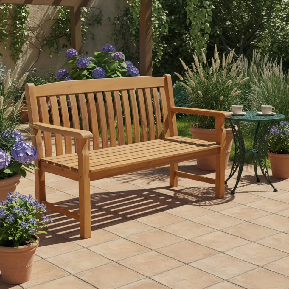 Panchina da Giardino in Legno di Acacia