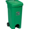 Pattumiera a Pedale Linea Urban Eco System Verde 80 Litri