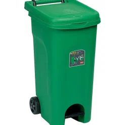 Pattumiera a Pedale Linea Urban Eco System Verde 80 Litri