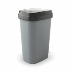 Pattumiera basculante grigio 50 litri Dual Swing Bin Style L