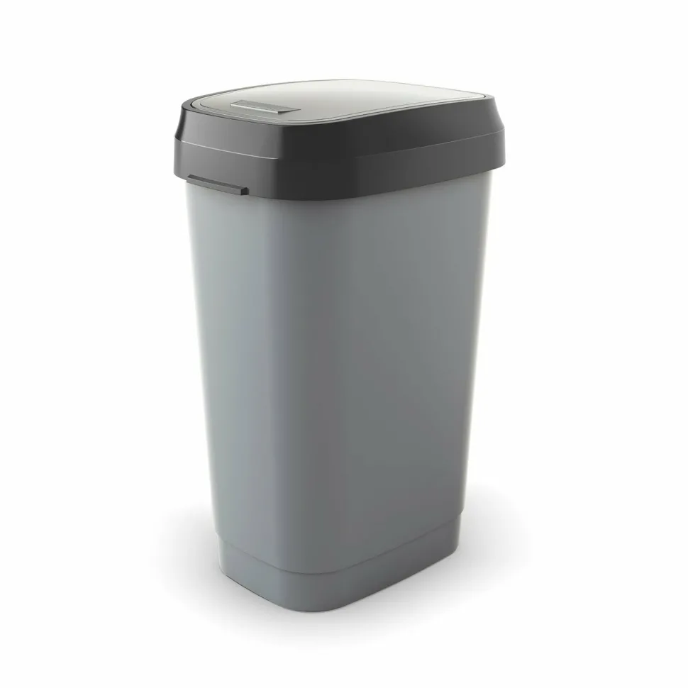 Pattumiera basculante grigio 50 litri Dual Swing Bin Style L