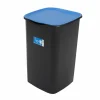 Pattumiera Carta con Coperchio Blu 50 litri