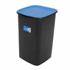 Pattumiera Carta con Coperchio Blu 50 litri