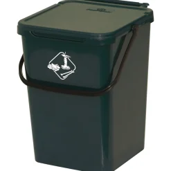 Pattumiera con coperchio colore verde 10 litri