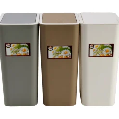 Pattumiera con Coperchio Push 10 litri Linea Natural Style