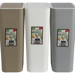 Pattumiera con Coperchio Push 20 litri Linea Natural Style