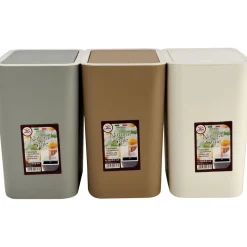 Pattumiera con Coperchio Push 8 litri Linea Natural Style