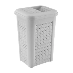 Pattumiera con Coperchio Semi-Aperto Grigia 10 litri Linea Arianna