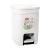 Pattumiera con pedale Linea Domus Bianca 6 litri