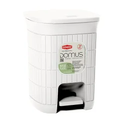 Pattumiera con pedale Linea Domus Bianca 6 litri