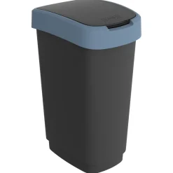 Pattumiera per raccolta differenziata con coperchio basculante Twist Blu 50 Litri