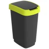 Pattumiera per raccolta differenziata con coperchio basculante Twist Lime 25 Litri