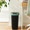 Pattumiera per raccolta differenziata con coperchio basculante Twist Verde 25 Litri