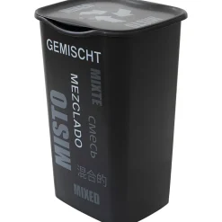 Pattumiera Recycling Raccolta Differenziata Misto 50 Litri Nero