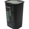 Pattumiera Recycling Vetro 50 Litri Nero