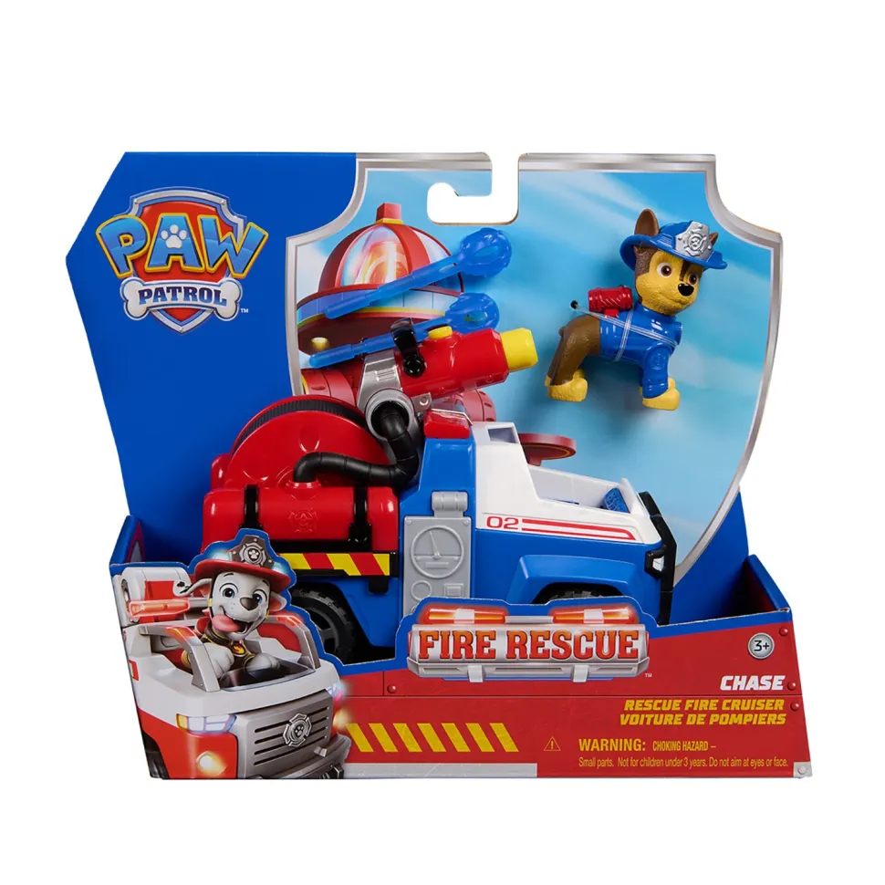 Paw Patrol Fire Rescue Veicolo Antincendio con Personaggio Assortito