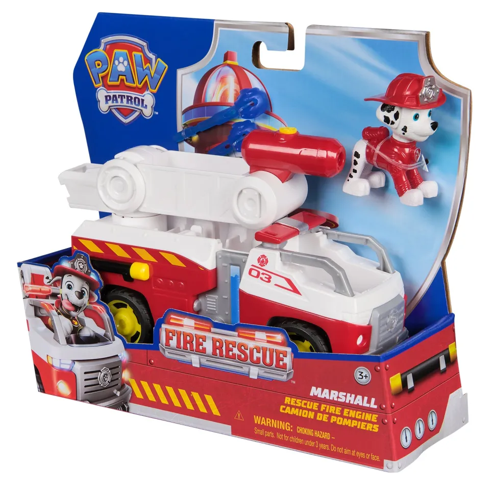 Paw Patrol Fire Rescue Veicolo Antincendio con Personaggio Assortito