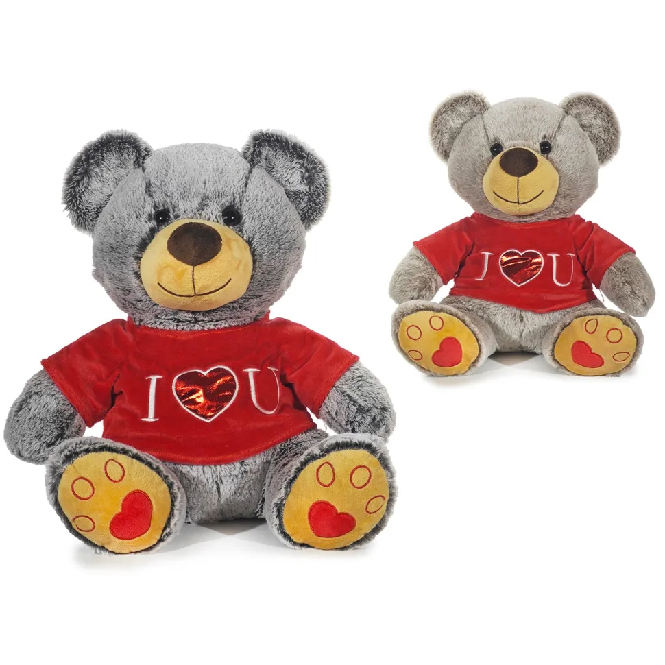Peluche Morbidosi Orso Teddy Happy Valentine's Day h38 cm