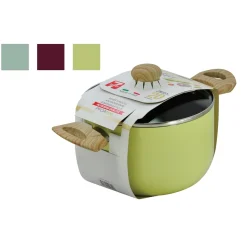 Pentola Antiaderente con coperchio in vetro Linea Sobria diametro 20 cm