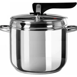 Pentola a pressione in acciaio inox Matilde 7 litri diametro 22 cm