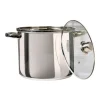 Pentola in acciaio inox con coperchio in vetro Linea Matilde diametro 24 cm