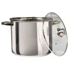 Pentola in acciaio inox con coperchio in vetro Linea Matilde diametro 30 cm