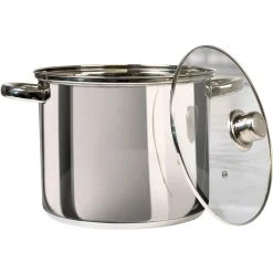 Pentola in acciaio inox con coperchio in vetro Linea Matilde diametro 32 cm