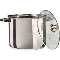 Pentola in acciaio inox con coperchio in vetro Linea Matilde diametro 32 cm