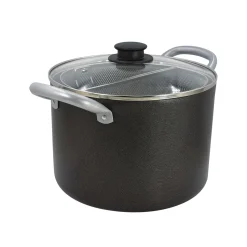 Pentola Multiuso con Doppio Cestello Divisorio in Alluminio diametro 20 cm