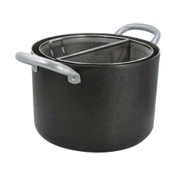 Pentola Multiuso con Doppio Cestello Divisorio in Alluminio diametro 20 cm