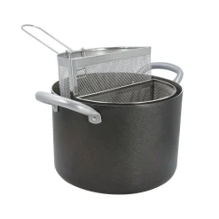 Pentola Multiuso con Doppio Cestello Divisorio in Alluminio diametro 20 cm