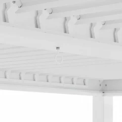 Pergola Bioclimatica in Alluminio Bianca 3x3 metri