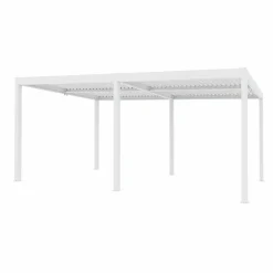 Pergola Bioclimatica in Alluminio Bianca 3x6 metri