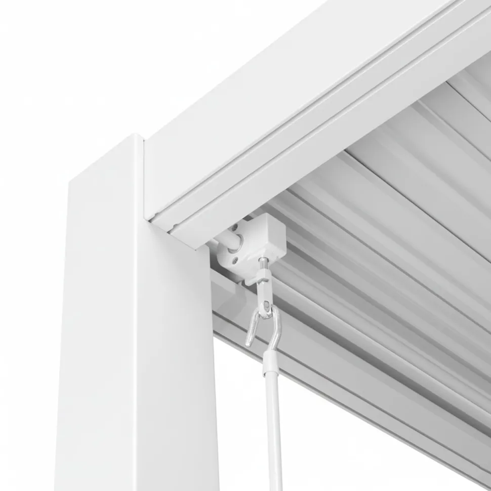 Pergola Bioclimatica in Alluminio Bianca 4x4 metri