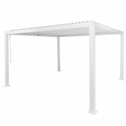 Pergola Bioclimatica in Alluminio Bianca 4x4 metri