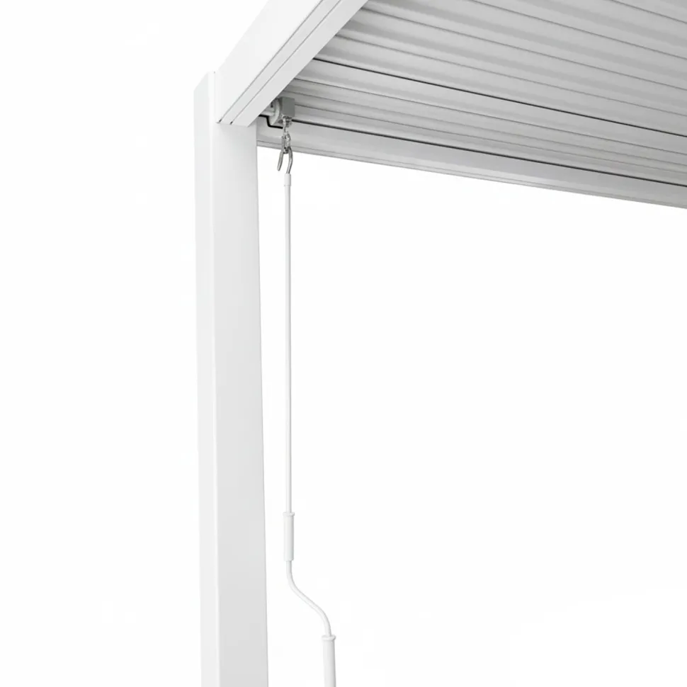 Pergola Bioclimatica in Alluminio Bianca 4x4 metri