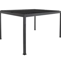 Pergola Bioclimatica in Alluminio Grigio Scuro 3x3 metri