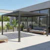 Pergola Bioclimatica in Alluminio Grigio Scuro 3x4 metri
