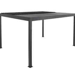 Pergola Bioclimatica in Alluminio Grigio Scuro 3x4 metri