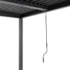 Pergola Bioclimatica in Alluminio Grigio Scuro 3x6 metri