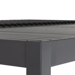 Pergola Bioclimatica in Alluminio Grigio Scuro 3x6 metri