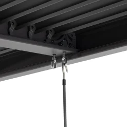 Pergola Bioclimatica in Alluminio Grigio Scuro 3x6 metri